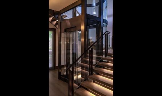 home elevator glass